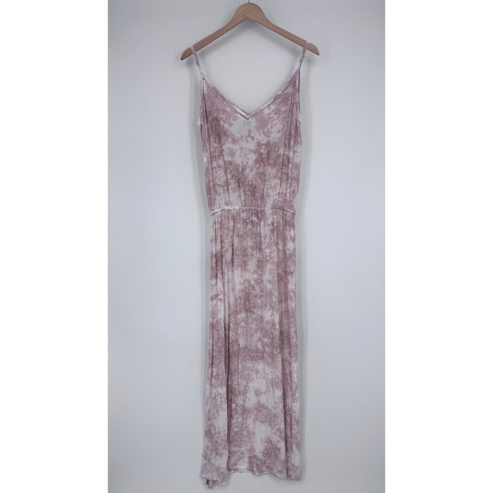 Tiare Hawaii Maxi Dress Womens OS Pink Tie Dye Crochet Tassel Boho Beach - Picture 7 of 13